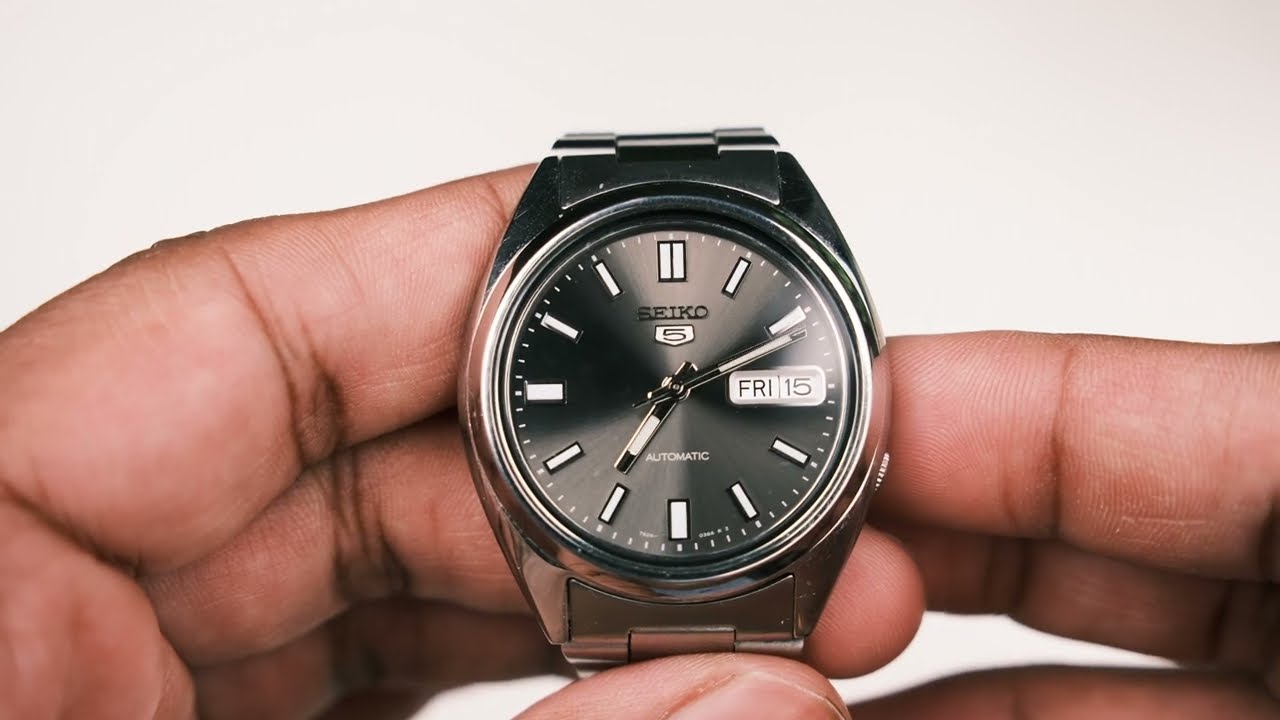 Seiko 5 Classics 100M SNXS Black Automatic Stainless Steel Watch SNXS79K1