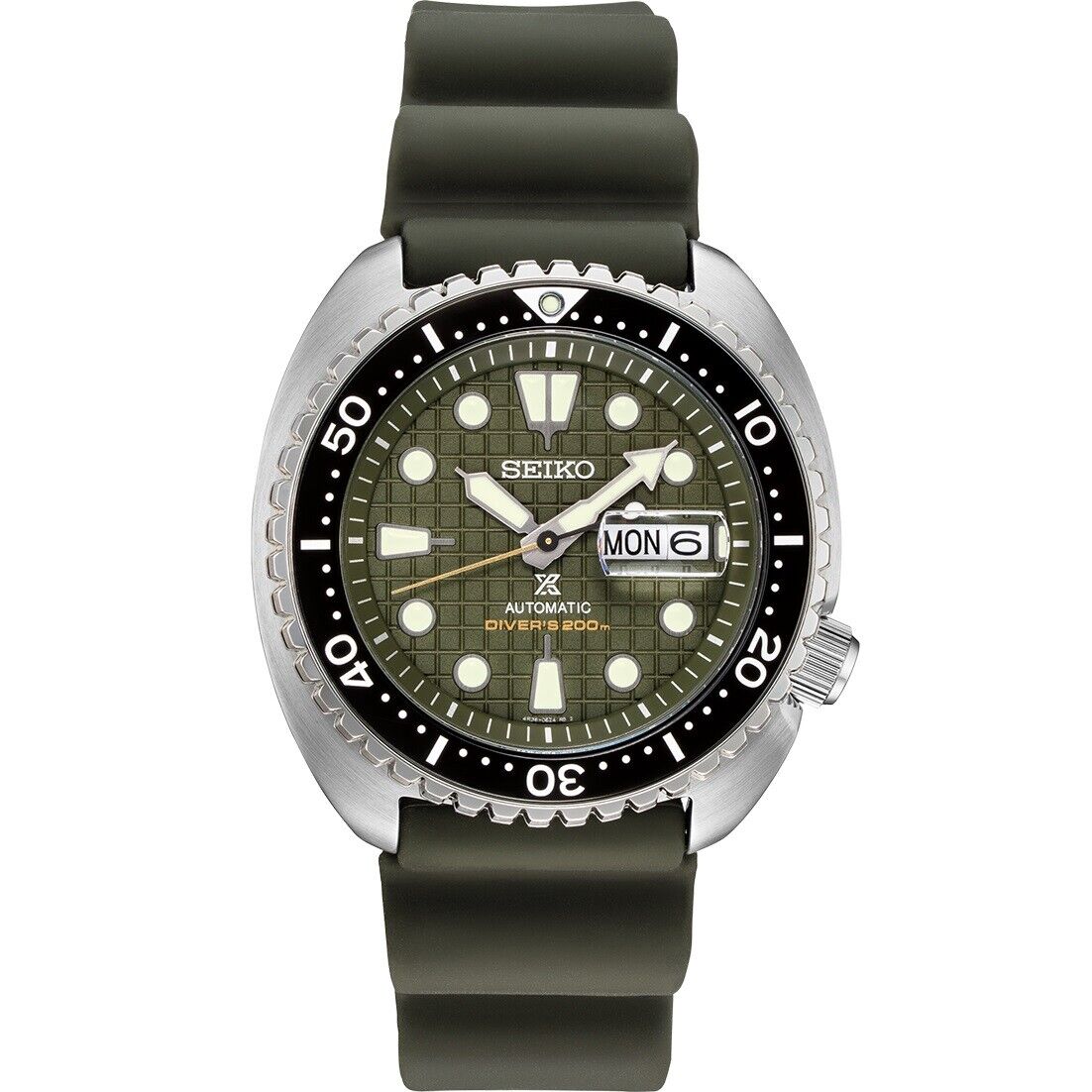 Seiko Prospex King Turtle Green Dial Diver's Men's Rubber Strap Watch SRPE05K1