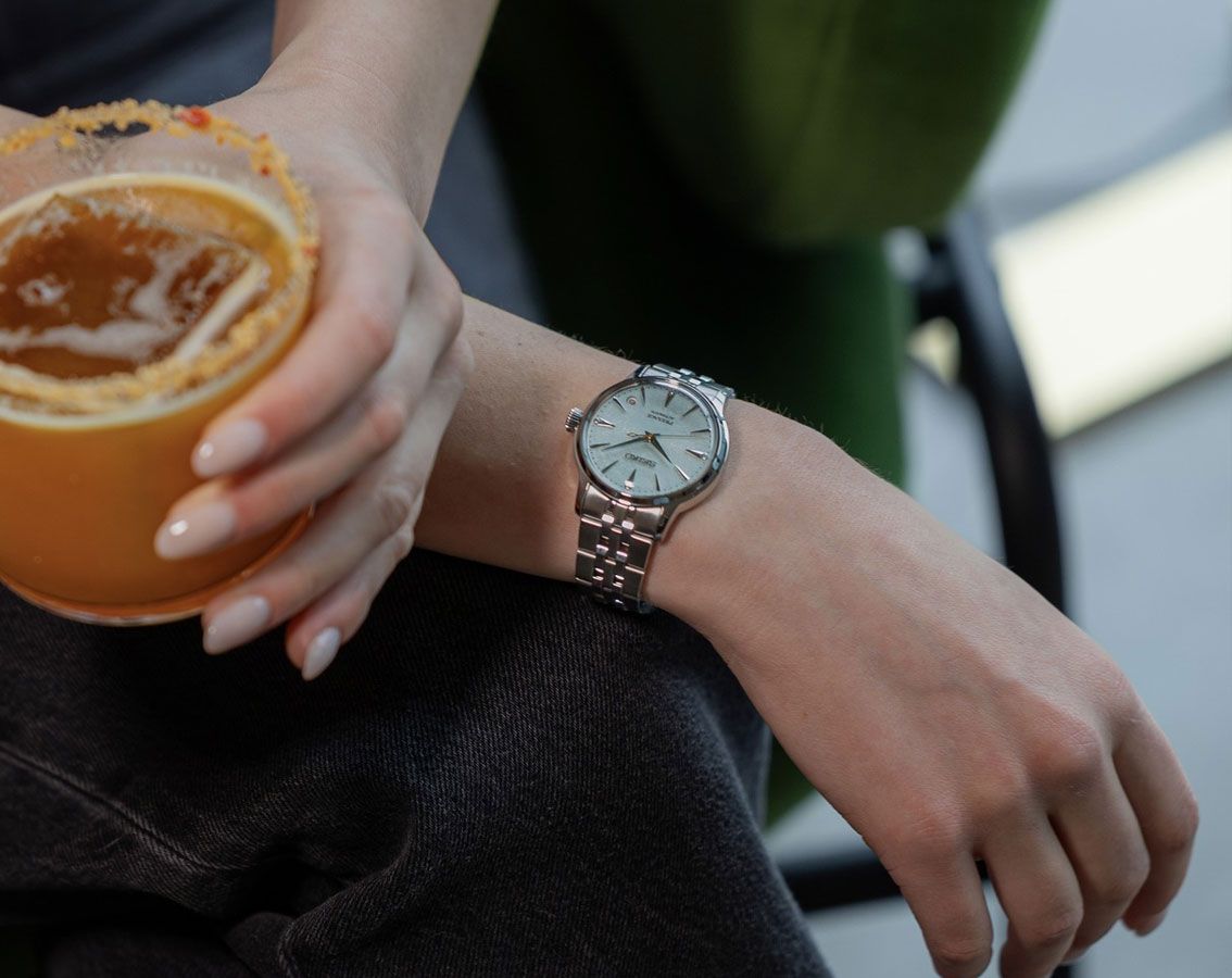 Seiko Japan Made Presage Cocktail Time "Frozen Mojito" Ladies' Watch SRPL63J1