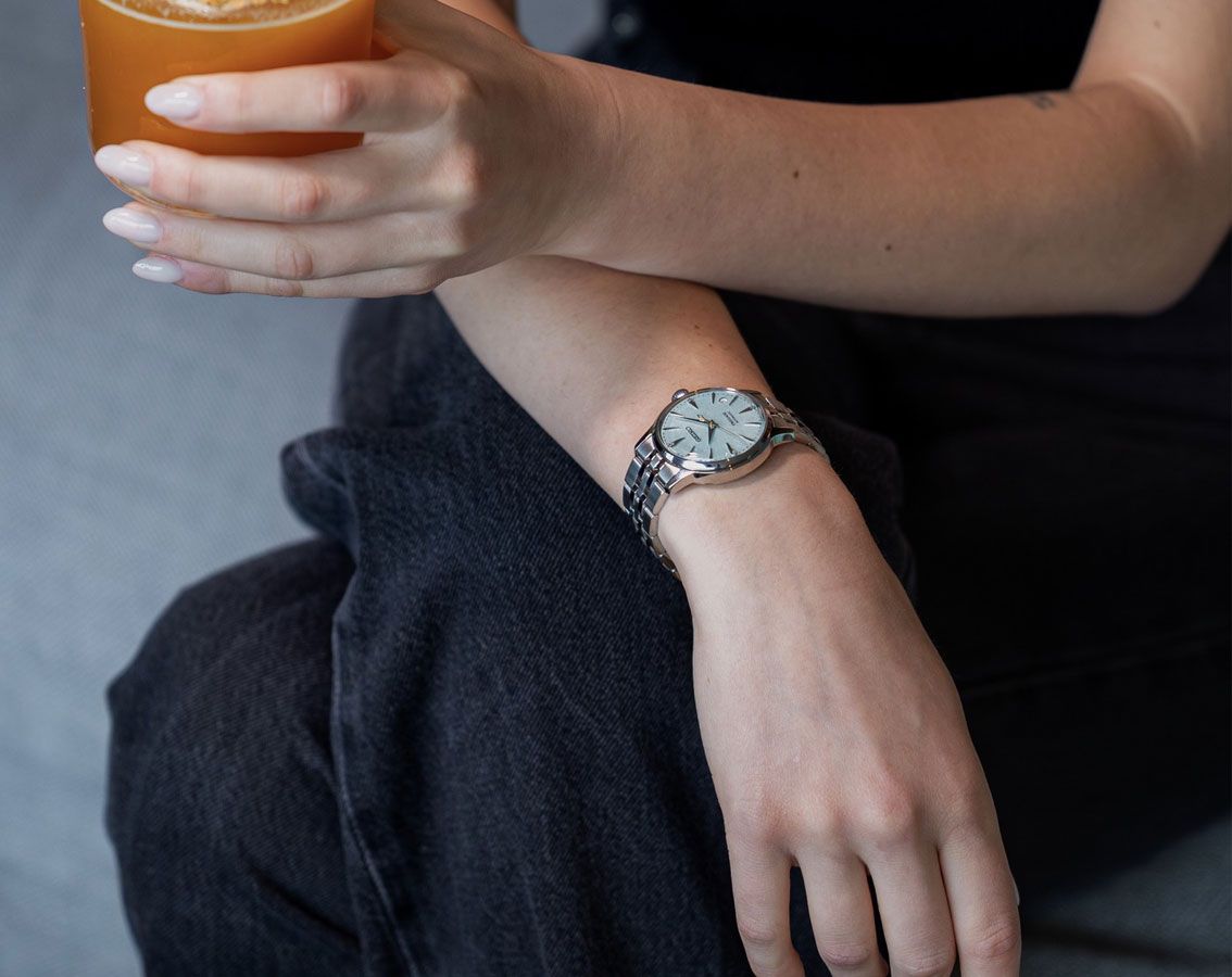 Seiko Japan Made Presage Cocktail Time "Frozen Mojito" Ladies' Watch SRPL63J1