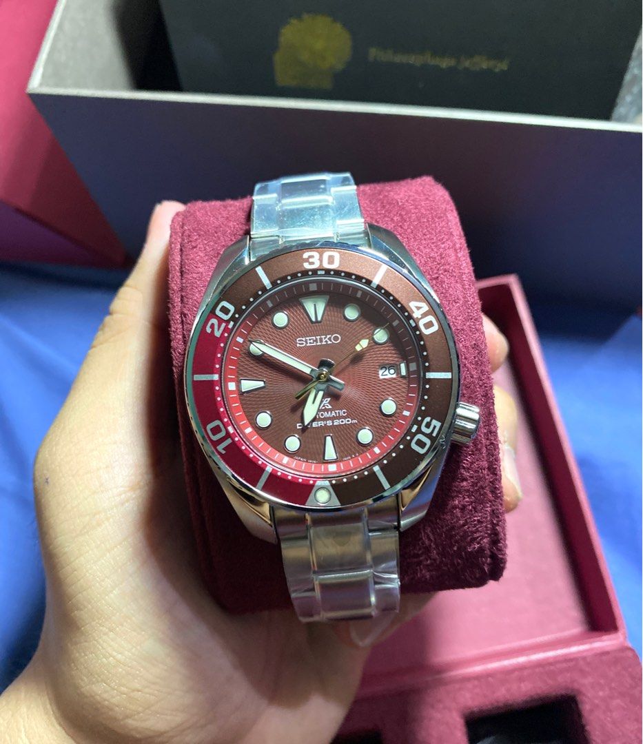 Seiko Prospex King Sumo Red Eagle Pulang Agila PH Limited Edition Men's Stainless Steel Watch SPB345J1
