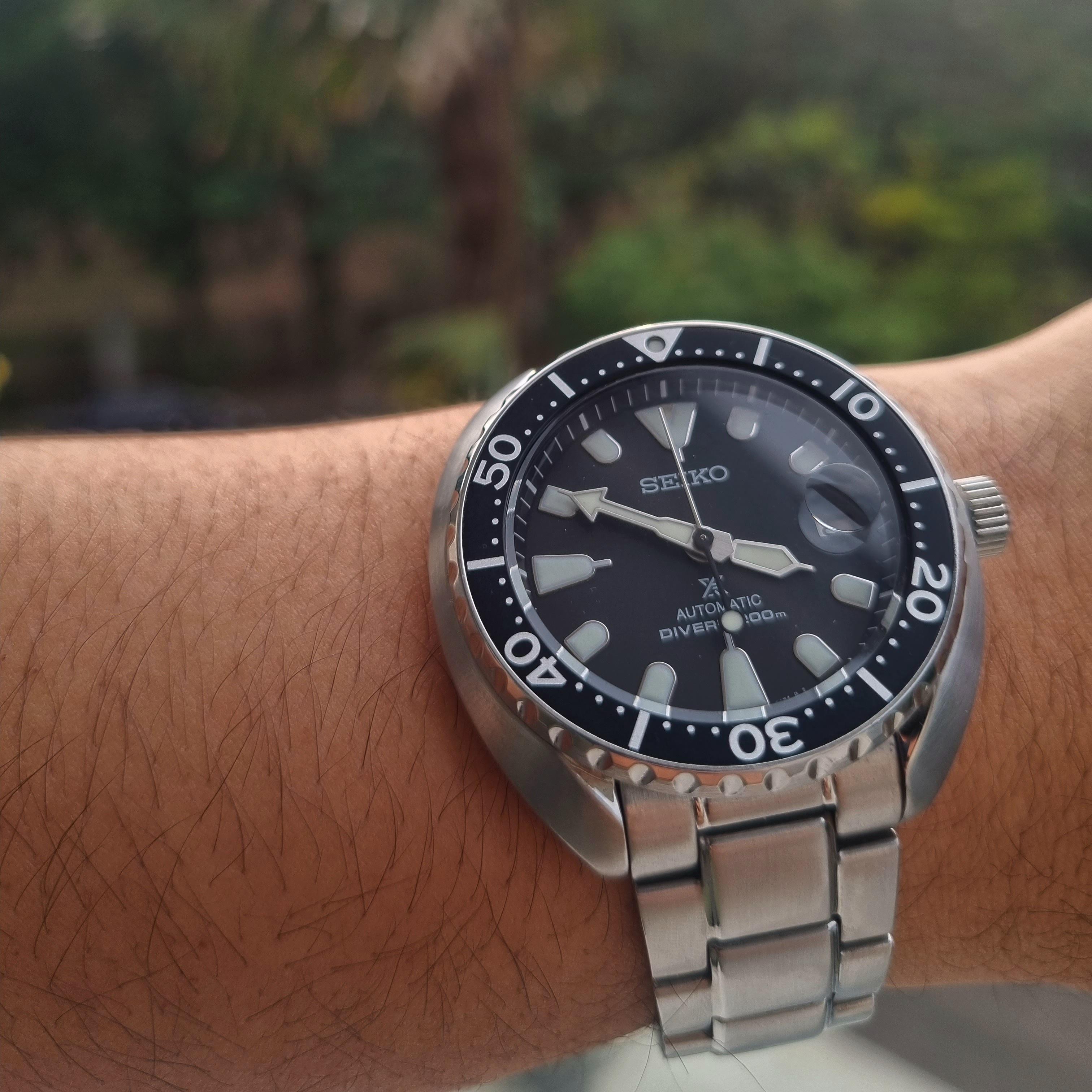 Seiko Prospex "Mini Turtle" Diver's Men's Stainless Steel Watch SRPC35K1