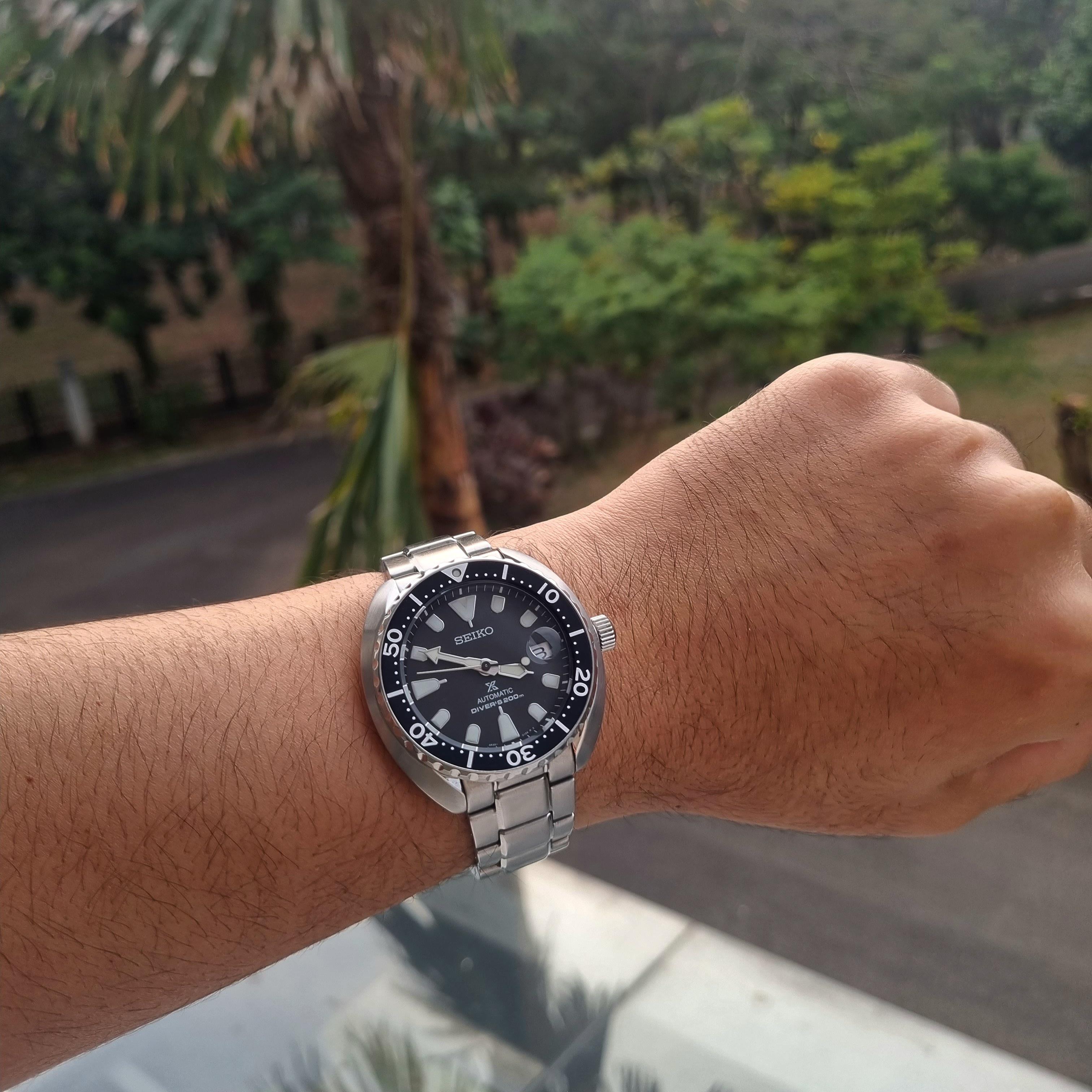 Seiko Prospex "Mini Turtle" Diver's Men's Stainless Steel Watch SRPC35K1