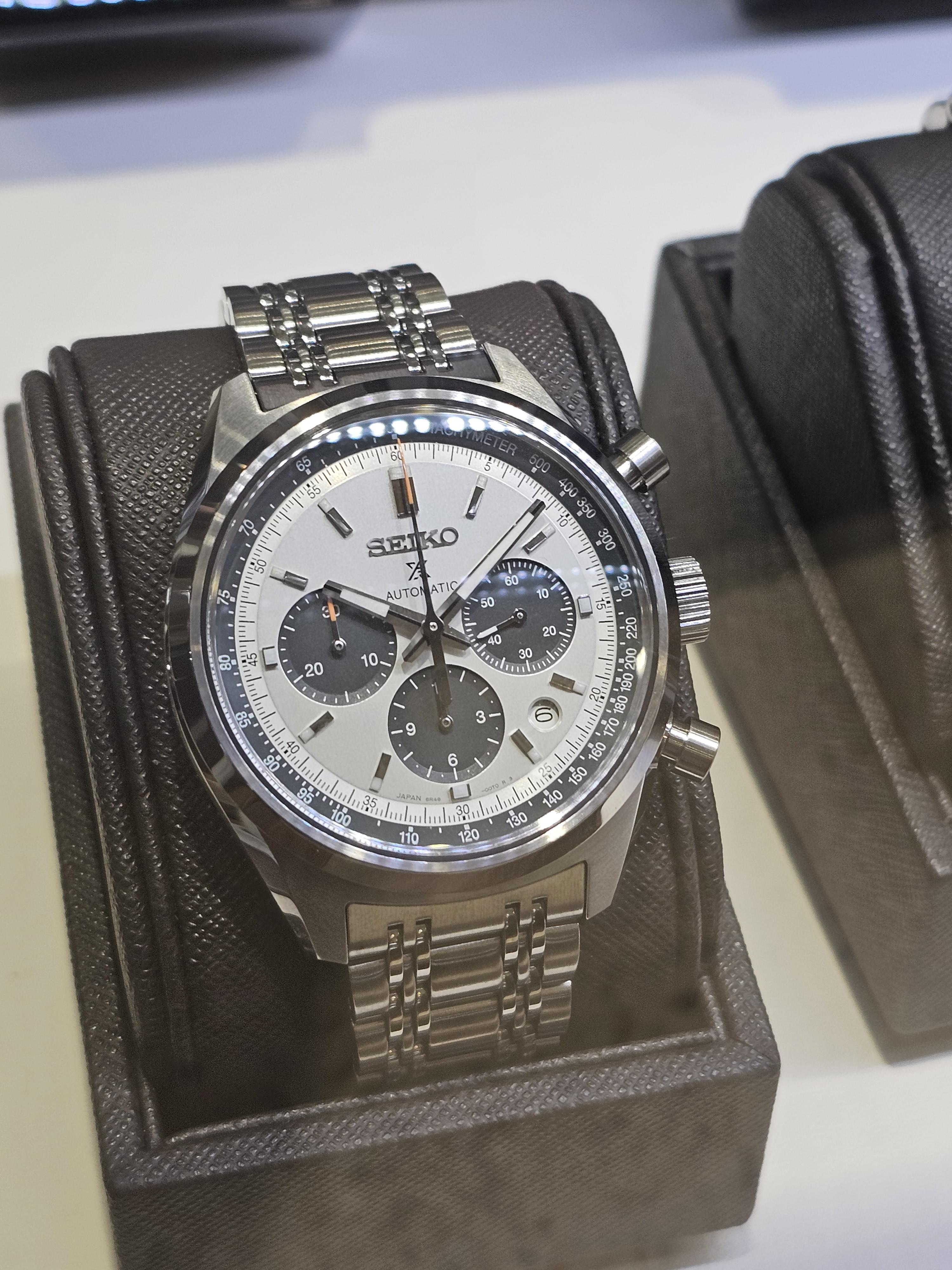 Seiko Prospex Speedtimer 1972 Chronograph Reissue Men's Stainless Steel Watch SRQ047J1 Panda