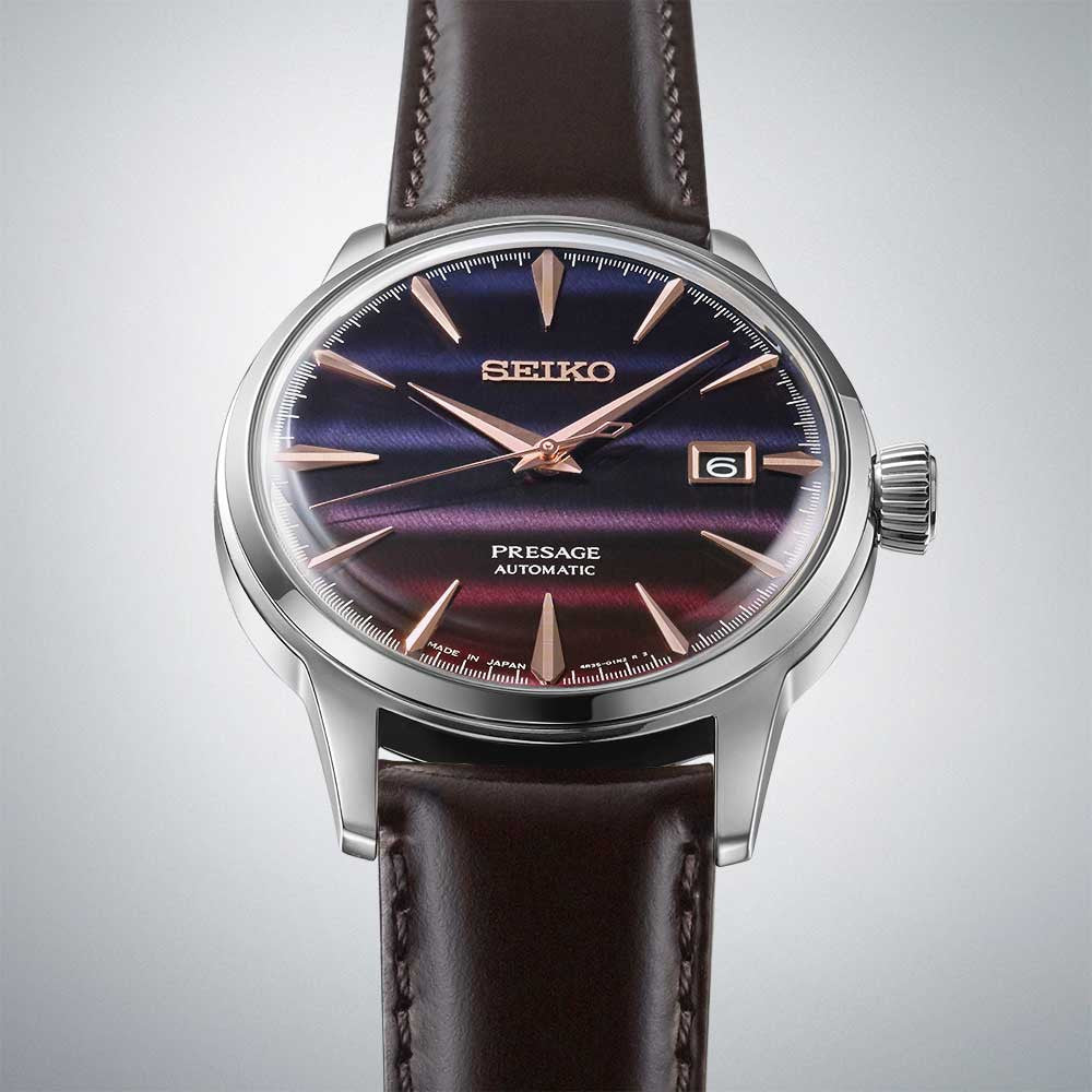 Seiko Limited Edition Presage Cocktail Time Purple Sunset Men's Watch SRPK75J1