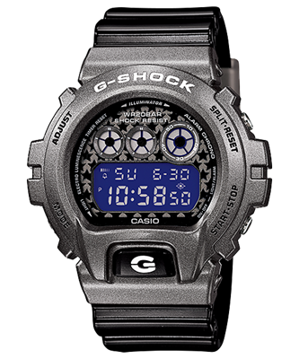 Casio G-Shock Sports Digital Crazy Colors Silver x Black Watch DW6900SC-8DR - Prestige