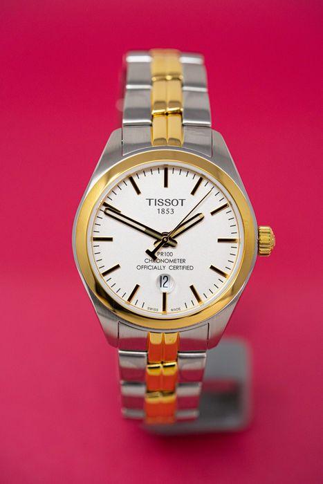 Tissot Swiss Made T-Classic PR100 Chronometer 2 Tone Gold Plated Men's Watch T1014512203100 - Prestige