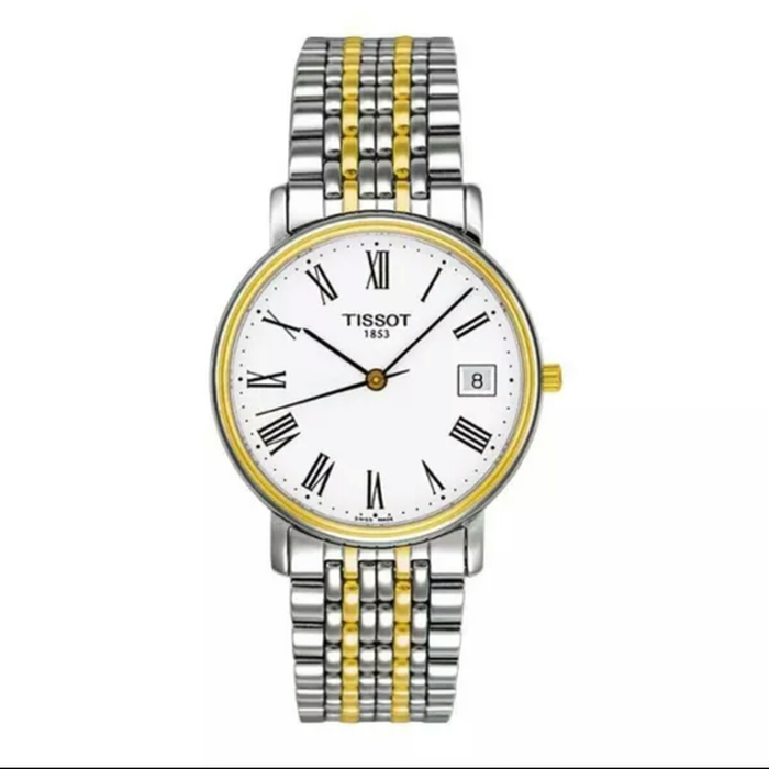 Tissot Swiss Made T-Classic Desire 2 Tone Gold Plated Ladies' Watch T52.2.281.13 - Prestige
