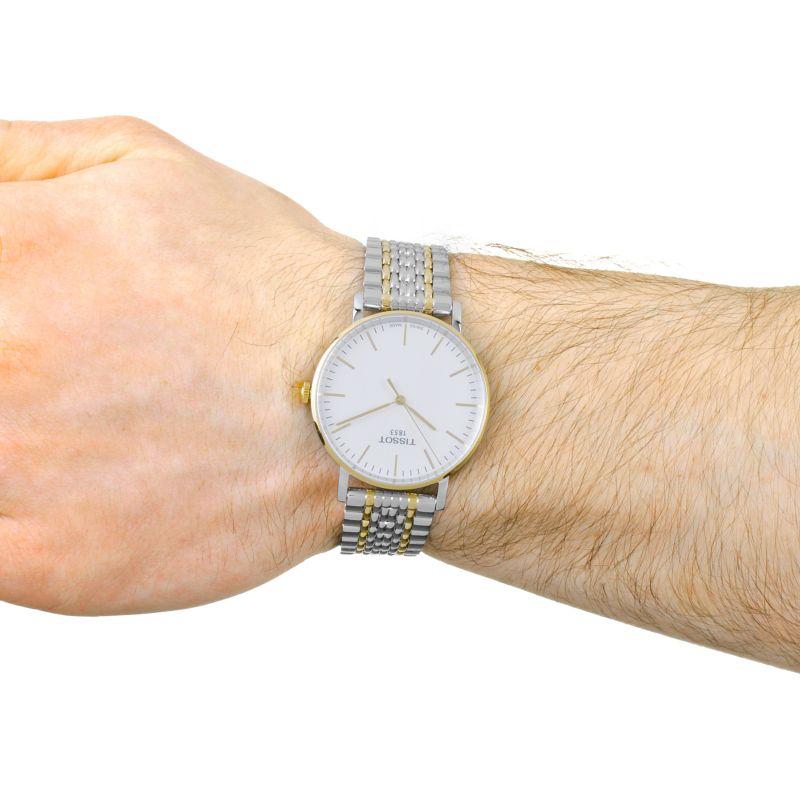 Tissot Swiss Made T-Classic Everytime Medium 2 Tone Gold Plated Men's Watch T1094102203100 - Prestige