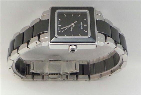 Tissot Swiss Made T-Lady T-Cera 2 Tone Ceramic Stainless Steel Ladies' Watch T0643102205100 - Prestige