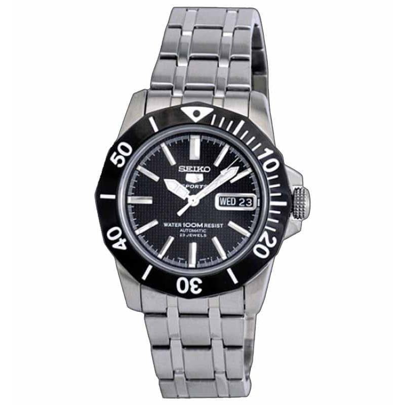 Seiko 5 Sports Bulky Black Sea Urchin Automatic Men's Watch SNZF77K1 - Prestige