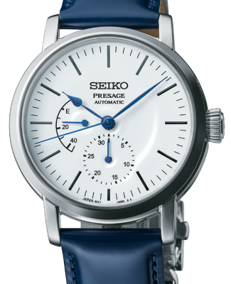Seiko Presage Men's Watch w/ Pow. Res. Indicator Riki Enamel Collection White SPB161J1 - Prestige