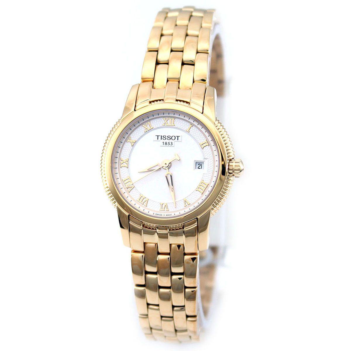 Tissot Swiss Made T-Classic Ballade III Gold Plated Ladies' Watch T0312103303300 - Prestige