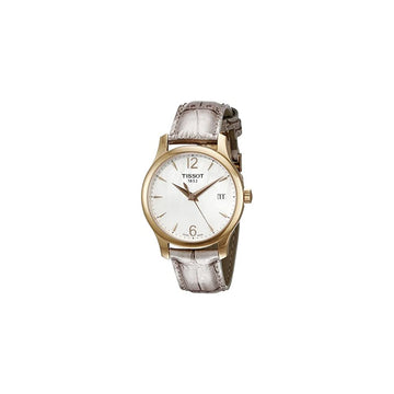 Tissot Swiss Made T Trend Tradition Ladies MOP Leather Strap