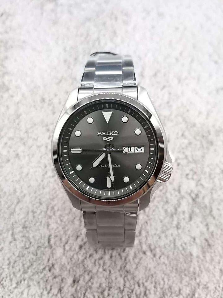 Seiko 5 Sports 100M Automatic Men's Watch Rhodium Grey Dial SRPE51K1 - Prestige