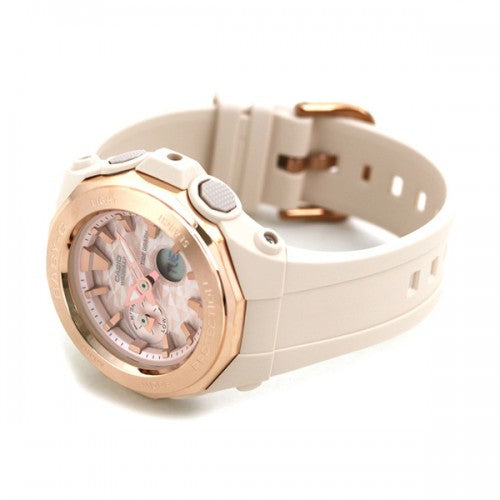 Casio Baby-G Anadigi Rose Gold Plated Pink Beige Special Color Watch BGA225CP-4ADR - Prestige