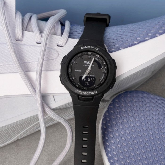 Casio Baby-G G’Squad Mobile Link Bluetooth Analog-Digital Black Watch BSAB100-1ADR - Prestige