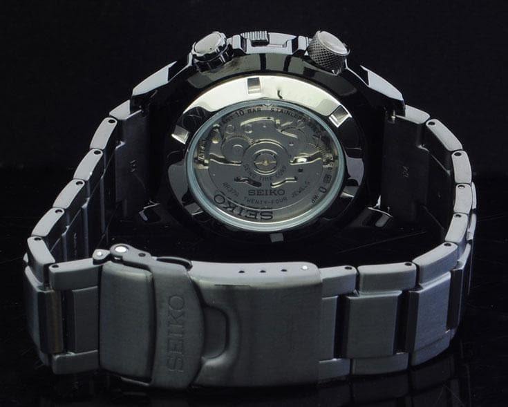 Seiko Superior 100M Men's Black PVD Plated Stainless Steel Strap Watch SSA051K1 - Prestige