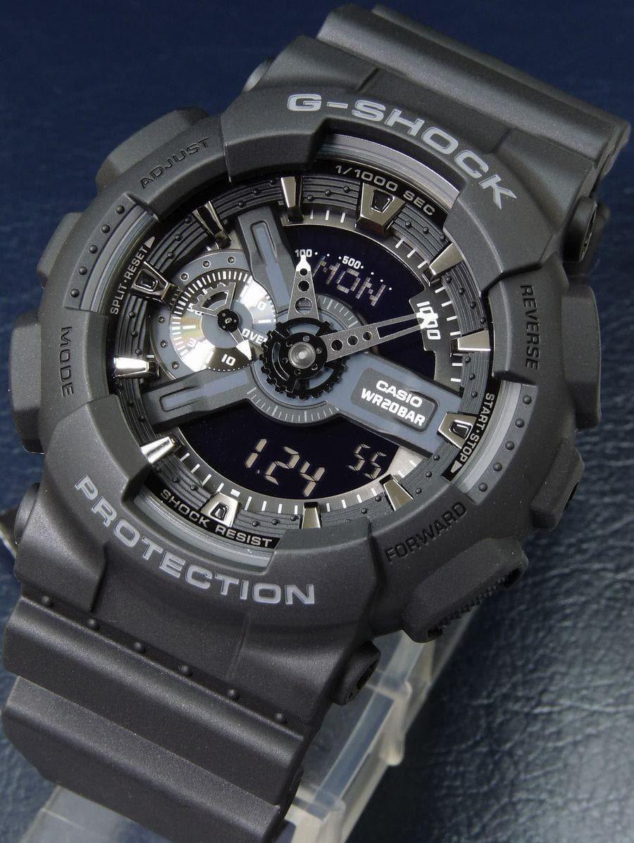 Casio G-Shock Black Stealth Series Analog-Digital All Black Watch GA110-1BDR - Prestige