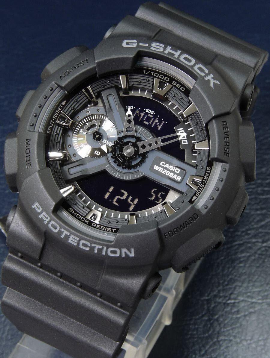Casio G-Shock Black Stealth Series Analog-Digital All Black Watch GA110 ...