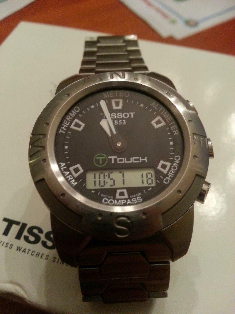 Tissot Swiss Made T-Touch Anadigi Chrono Men's Stainless Steel Watch T33.1.488.51 - Prestige