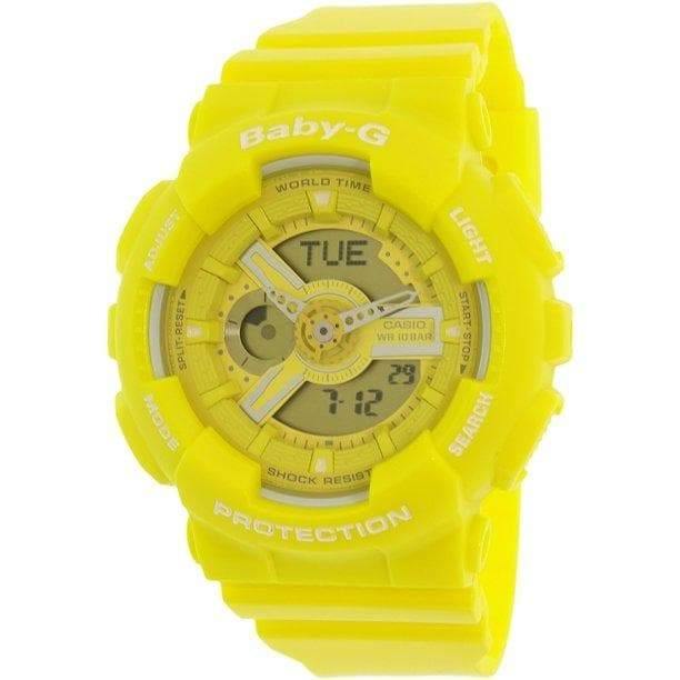 Casio Baby-G BA110 Series Analog-Digital Neon Color Yellow Watch BA110BC-9ADR - Prestige