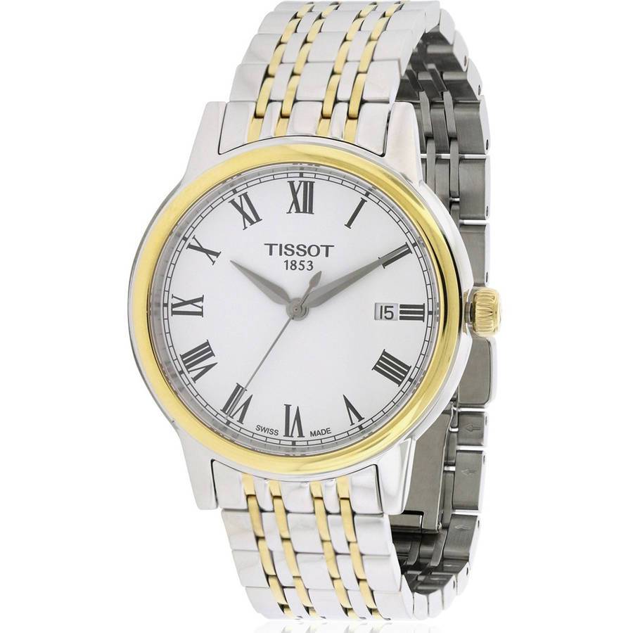 Tissot Swiss Made T-Classic Carson 2 Tone Gold Plated Men's Watch T0854102201300 - Prestige