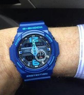 Casio G-Shock Big Size Series Analog-Digital Metallic Blue Watch GA310-2ADR