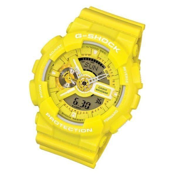 Casio G-Shock GA110 Series Analog-Digital Standard Color Yellow 