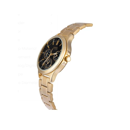 Casio LTP-V300G-1AVDF Gold Plated Watch for Women - Prestige
