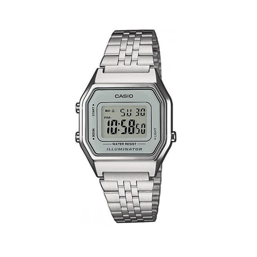 Casio Vintage LA680WA-7DF Silver Stainless Watch for Women - Prestige