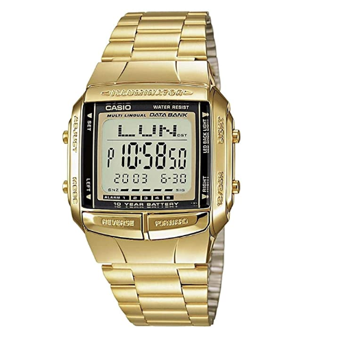 Casio Classic DB360G-9ADF Databank Gold Stainless Steel Watch - Prestige