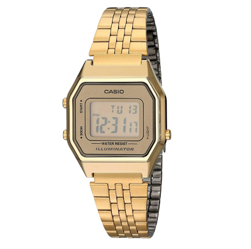 Casio Classic LA-680WGA Gold Stainless Steel Digital Watch - Prestige