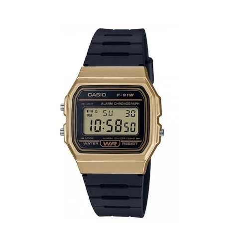 Casio Vintage F-91WM-9A Black Resin Strap Watch For Men and Women - Prestige