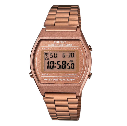 Casio Classic B640WC-5ADF Retro Bronze Rose Gold Watch - Prestige