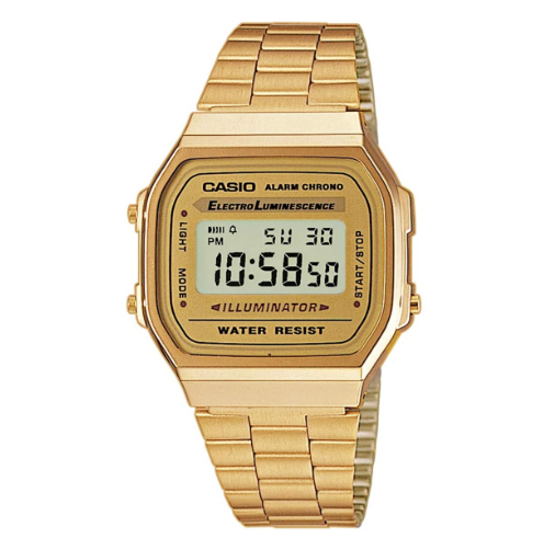 Casio Classic A-168WG Illuminator Retro Digital Gold Watch - Prestige