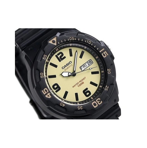 Casio MRW-200H-5BVDF Analog Black Resin Strap Watch for Men - Prestige