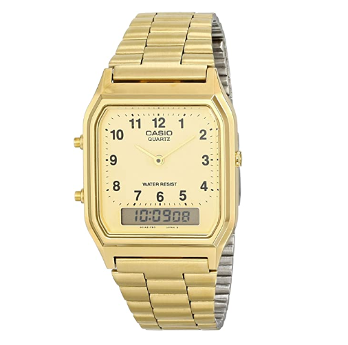 Casio Classic AQ-230GA-9BMQ Gold Stainless Steel Watch - Prestige