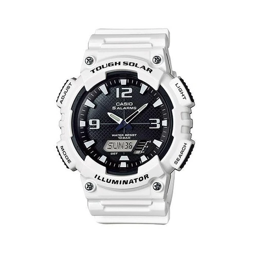 Casio AQ-S810WC-7AVDF White Solar Powered Watch for Men - Prestige