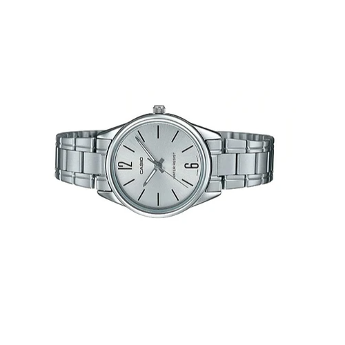 Casio LTP-V005D-7BUDF Silver Stainless Steel Strap Watch for Women - Prestige