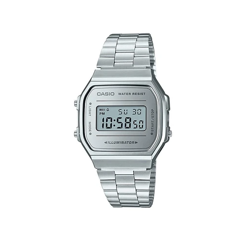 Casio Classic A168WEM-7DF Silver Stainless Digital Watch - Prestige