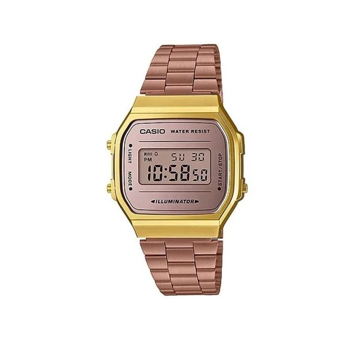 Casio Classic A168WECM-5DF Rose Gold Stainless Steel Digital Watch - Prestige