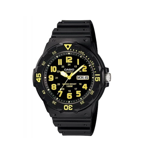 Casio MRW-200H-9BVDF Black Resin Strap Watch for Men - Prestige