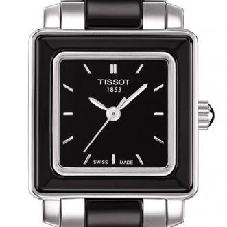 Tissot Swiss Made T-Lady T-Cera 2 Tone Ceramic Stainless Steel Ladies' Watch T0643102205100 - Prestige