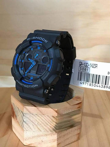 G shock ga 100 best sale black blue