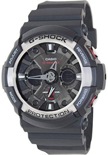 Casio G-Shock Standard Anadigi Black x Metallic Bezel Grey