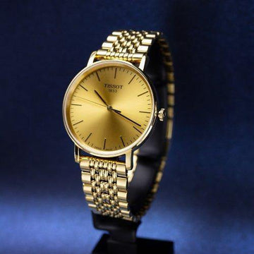 Tissot Swiss Made T Classic Everytime All Gold Plated Men s Watch T1094103302100