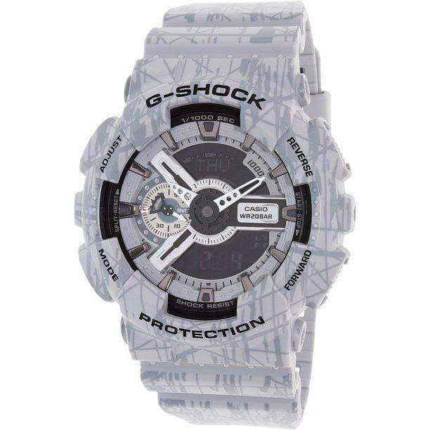 Casio G-Shock GA110 X-Large Slash Pattern Series Black Dial Grey 
