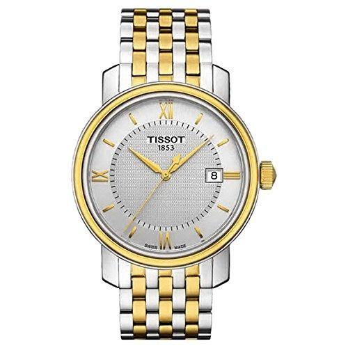 Tissot Swiss Made T-Classic Bridgeport 2 Tone Gold Plated Men's Watch T0974102203800 - Prestige