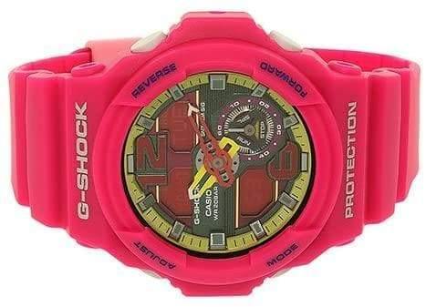 Casio G-Shock Big Size Series Anadigi Pink x Yellow Accent Watch GA310-4ADR - Prestige